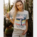 Women's Printed T-Shirt B367 11