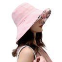 Women's Reversible Hat 56-58 cm Cotton and Linen Summer Breathable Hat 2-in-1 Lightweight Comfortable Wear Stylish Fashion Accessory 2