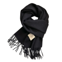 Women's Scarf 135–175 cm Plain Soft Wool Scarf with Fringed Ends Elegant Warm Fashion Accessory Suitable for Autumn and Winter 1