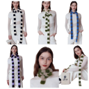 Women's Scarf 135–175 cm Striped Acrylic Scarf Warm Soft Fashion Accessory for Autumn and Winter Stylish Comfortable Scarf for Everyday Elegant Wear 9