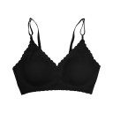 Women's Seamless Bra with Thin Straps and Ribbed Trim Lightweight Polyamide Design for Everyday Wear and Comfort 4
