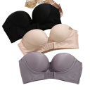 Women's Seamless Strapless Bra with Front Closure Polyester Elastane Nylon for Everyday Wear and Evening Dresses 6