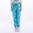 Women's Shiny Blue Trousers 2