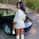 Women's Shirt Crop Top and Skirt 3