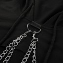 Women's Short Sweatshirt with Chain 6