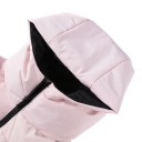 Women's Ski Jacket with Hood and Zip Pockets, Quilted Pink Jacket with Adjustable Sleeves for Skiing and Winter Sports 6