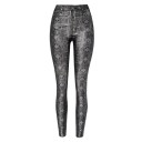 Women's Skinny Trousers with Snake Pattern 3