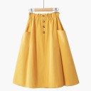 Women's Skirt with Buttons and Pockets 7