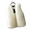 Women's Sleeveless Faux Fur Gilet Polyester Cotton Soft Fluffy Surface for Everyday Wear and Layering 2