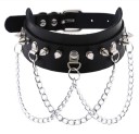 Women's Spiked Choker Necklace 1