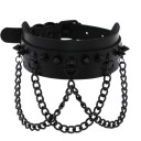 Women's Spiked Choker Necklace 11