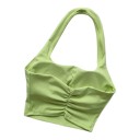 Women's Sports Bra with Square Neckline and Gathered Centre, Open Back and Wide Hem 5