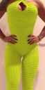 Women's Sports Jumpsuit with Exposed Back A2004 8