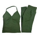 Women's Sports Set with Leggings and Top, Plain Colour, Nylon, Polyester, Comfortable and Stylish for Fitness and Exercise 13