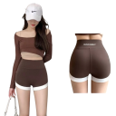 Women's Sports Shorts with Elastic Waistband Plain Design Suncomely Print on the Back Polyester Lightweight Functional Cut for Running Fitness 10