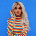 Women's Striped Colourful Crop Top 2