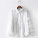 Women's Striped Long Sleeve Shirt 1