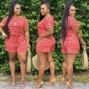 Women's Striped Top and Shorts 7