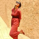 Women's Summer Jumpsuit with Belt 4