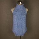 Women's Sweater Mini Dress with Exposed Back 4