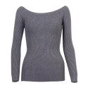 Women's Sweater with Exposed Shoulders 10