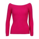 Women's Sweater with Exposed Shoulders 12