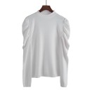 Women's Sweater with Gathered Sleeves 1