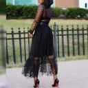 Women's Top and Skirt with Dots 4