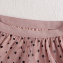 Women's Tulle Midi Skirt with Dots 9