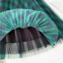 Women's Tulle Skirt with Check Pattern 6