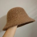 Women's Warm Wool Hat Universal Size Wool Polyester Cosy Winter Hat Elegant Accessory for Autumn Winter 3