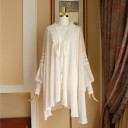 Women's White Blouse with Pattern 3