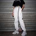 Women's White Cargo Trousers 3