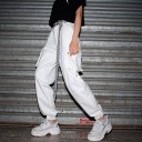 Women's White Cargo Trousers 4