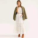 Women's White Maxi Skirt 1