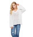 Women's White Sweater G331 2