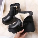Women's Winter Ankle Boots on High Platform 5
