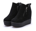 Women's Winter Ankle Boots on Platform - Black 4