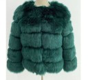 Women's Winter Coat Made of Faux Fur 15