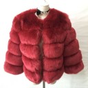 Women's Winter Coat Made of Faux Fur 13