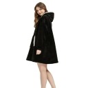 Women's Winter Hoodie Oversized Warm Blanket with Long Flannel Sleeves and Pockets Comfortable Casual Top Made of Soft Polyester 27