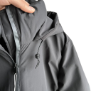 Women's Winter Jacket Black Hood Zip Fastening Polyester Design Pockets for Hands Warm Comfortable Winter Jacket Stylish Coat for Cold Periods 4