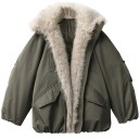 Women's Winter Jacket Made of Polyester Warm Jacket with Fur Collar Zip Fastening Practical Pockets Comfortable Warm Winter Clothing for Women 10