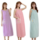 Women's Wrap Bath Towel Dress Quick-Drying Absorbent S 40–60 kg Polyester Multiple Colours for Home and After Bathing 6