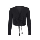 Women's Wrap Crop Top with Long Sleeves A1355 4