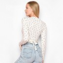 Women's Wrap Crop Top with Long Sleeves A1355 8