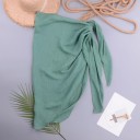 Women's Wrap Mini Skirt P572 6