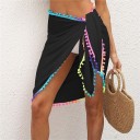 Women's Wrap Mini Skirt P681 2