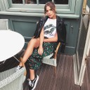 Women's Wrap Skirt with Leopard Print 4