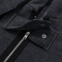 Womens Long Coat with Zip Fastening J1205 8